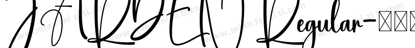 JARDEN Regular字体转换